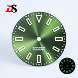 Premium Watch Dial Sunburst No date window 28.5mm hollow marker 60C luminous modification for NH35 / Miyota T9015/ ETA2824 PT5000
