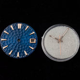 28.5mm Honey Comb dial green luminous watch face suitable for NH35 movement+hands
