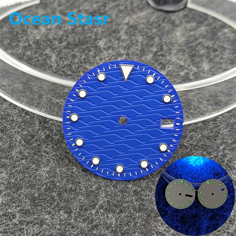 NH35 dial DIY Ocean Star NH36 luminous water ghost watch modified mechanical watch accessories size 28.5mm