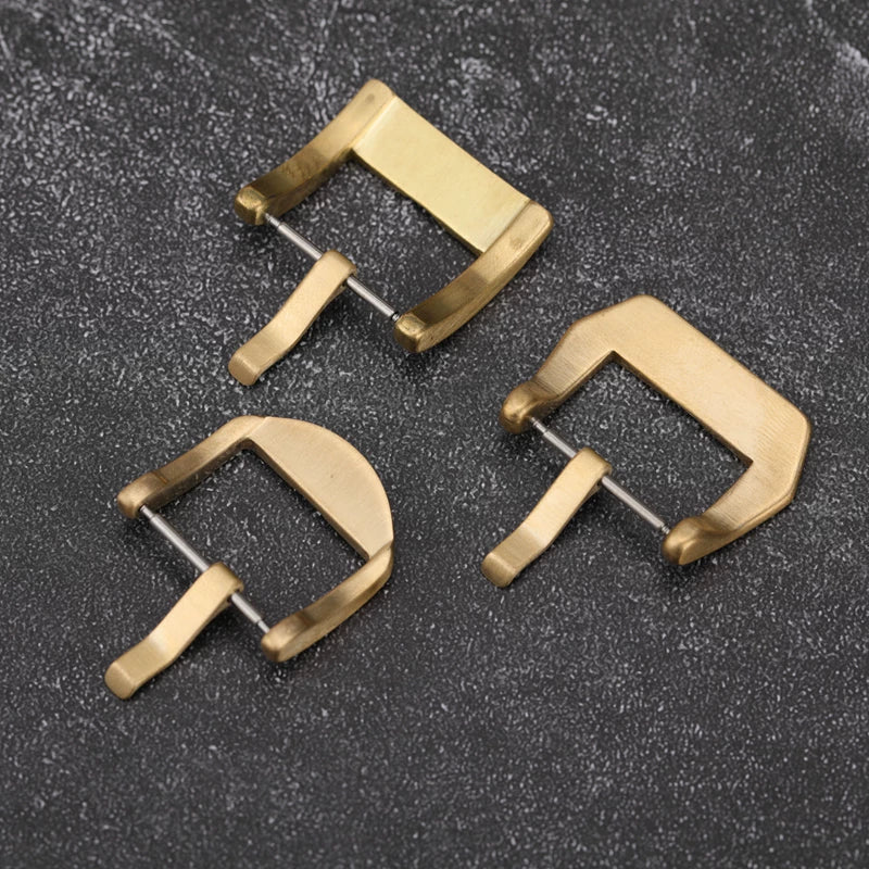 Solid Bronze Buckle 18 20 22 24 26MM Suitable for Pure Copper Manual Oxidable Pure Copper Metal Buckle