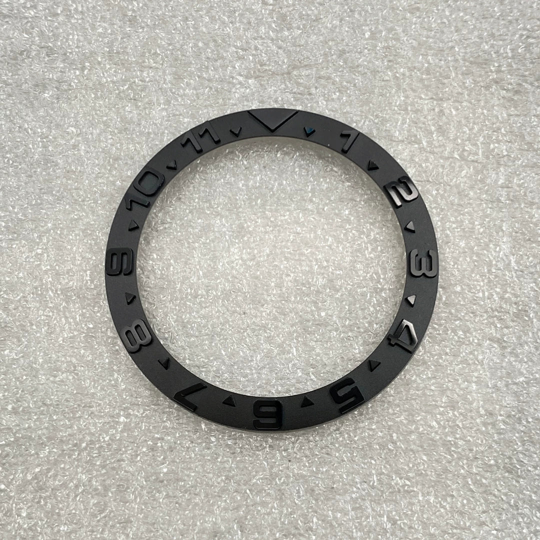 GMT Bezel Insert aluminum bezel 38mm x 30.6mm for GMT MASTER etc case pepsi