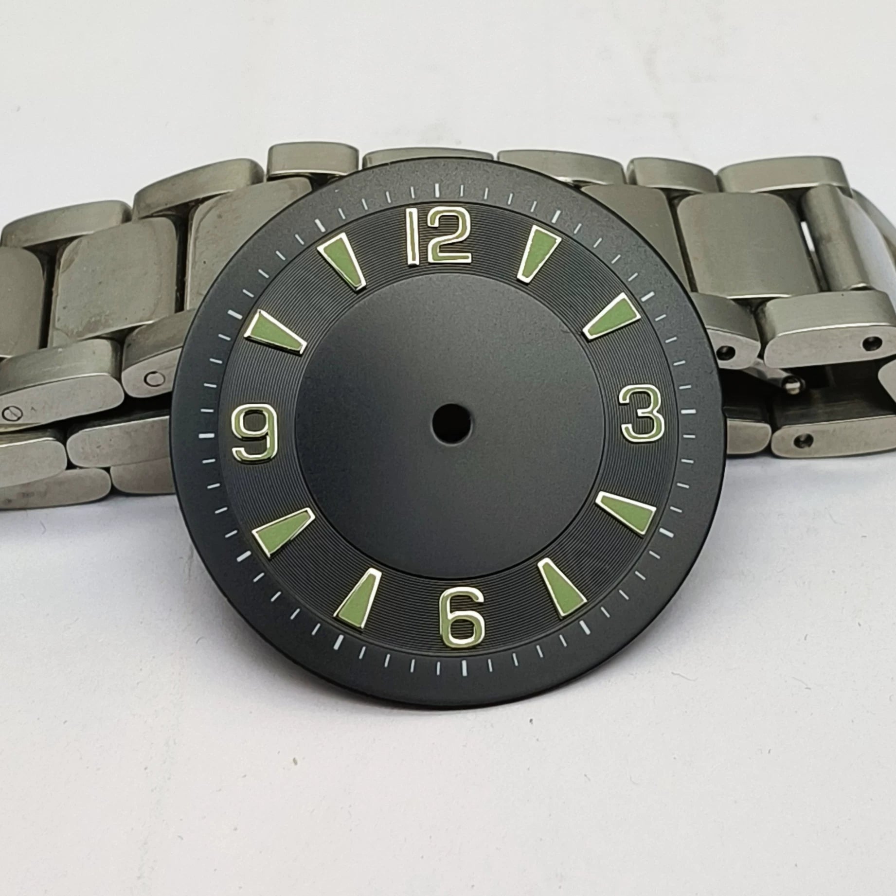 33.5mm dial and hands 36912 number for eta2824 miyota 8215 seiko NH35 movement green luminous