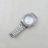 36MM/39MM Datejust Watch Case With Presidential Strap Set Sapphire Glass for NH35/NH36,34 38 etc Movement 10ATM