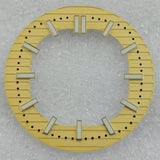 30.5mm Hollow Nautilus Dial green luminous for NH70-NH38 movement