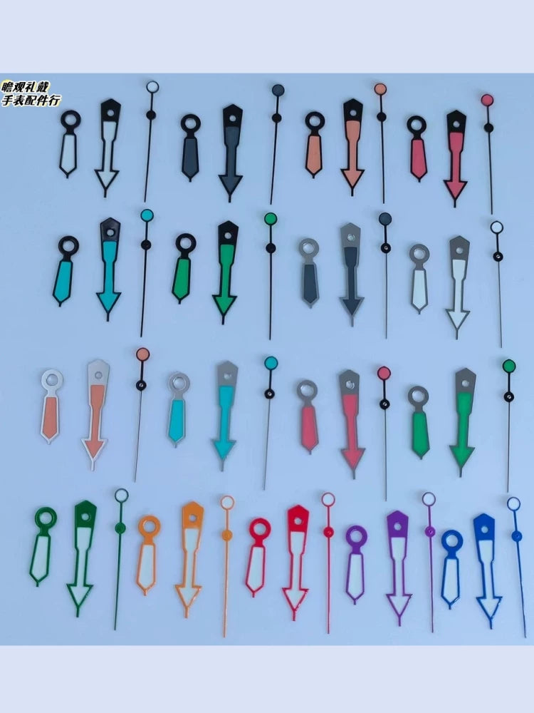 Colorful Watch hands multi-color luminous watch hands for NH35 NH36 7S26 7S36 4R35 4R36 movement