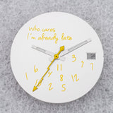 NO Date Window Dial Who Cares I'm Already Late for NH35 movement 28.5mm Green Lume Hands
