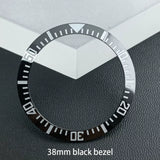 Submariner Bezel Replacement Accessories 38mm * 30.6mm Ceramic Tilt Bezel Suitable for 40.5mm Bezel