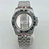 Modified Submariner Case 36mm/38mm GMT Case ceramic bezel sapphire glass for NH35 34 36 38 Etc movement