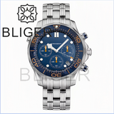 41MM Quartz VK63 Seamaster Chronograph  Sapphire Glass Green Luminous 5ATM