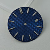 Full Sterile 31.8mm Waffle Dial green luminous dial for NH35 mechanical movement PRX Royal Oak AP etc