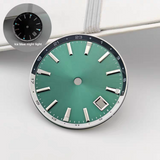 44mm GS Mod Dive Watch Case For NH34 NH35 36 with Tai Chi Bezel BGW9 Lume Sterile Dial Case Hands Ice Blue Luminous Mineral Glass