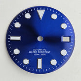 Enamel  Dial Sub style 28.5MM Watch Accessories Full Sterile for NH35/36 Movement Blue Lume