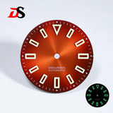 Premium Watch Dial Sunburst No date window 28.5mm hollow marker 60C luminous modification for NH35 / Miyota T9015/ ETA2824 PT5000