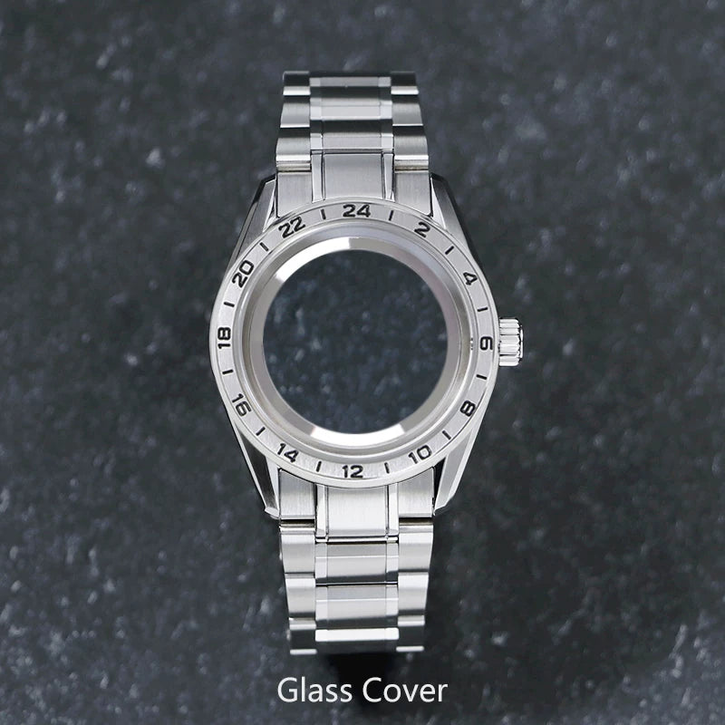 Premium GS GMT Mod Case 38MM High Quality Sapphire NH35/NH34 Stainless Steel Watch Waterproof