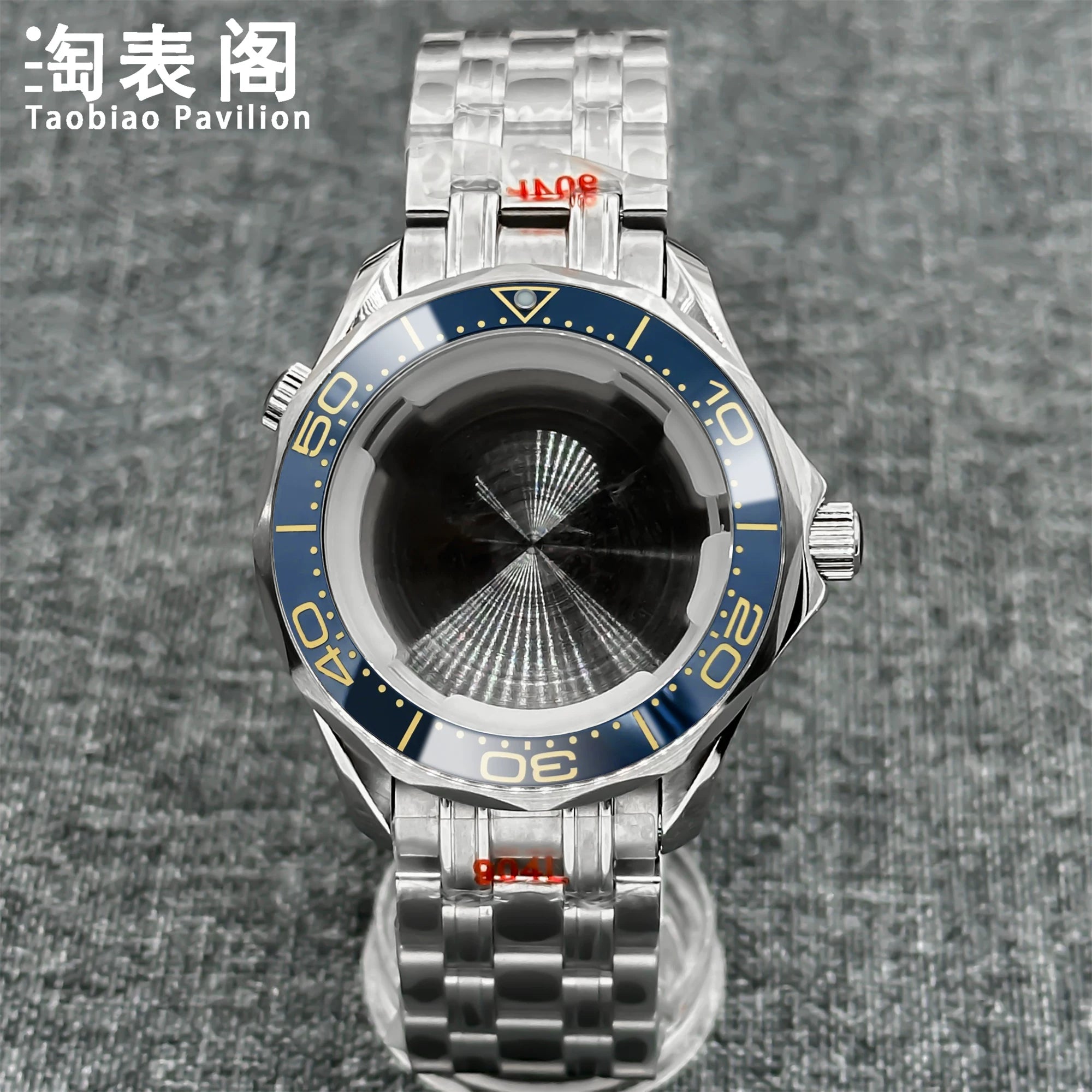 41Mm Seamaster 300 case for NH35/36 ETA2824 PT5000 Miyota 8215 Solid Back 10ATM Sapphire