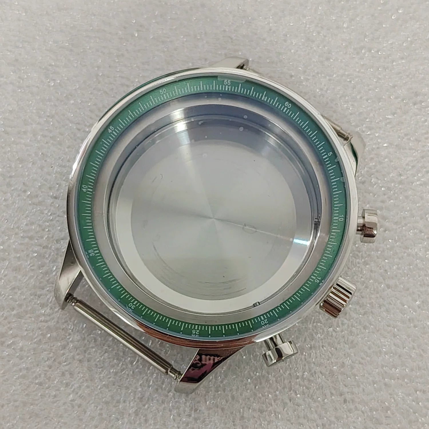41mm Chronograph watch case for vk63 quartz Movement 316l stainless steel mineral glass