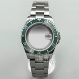 Modified Submariner Case 36mm/38mm GMT Case ceramic bezel sapphire glass for NH35 34 36 38 Etc movement