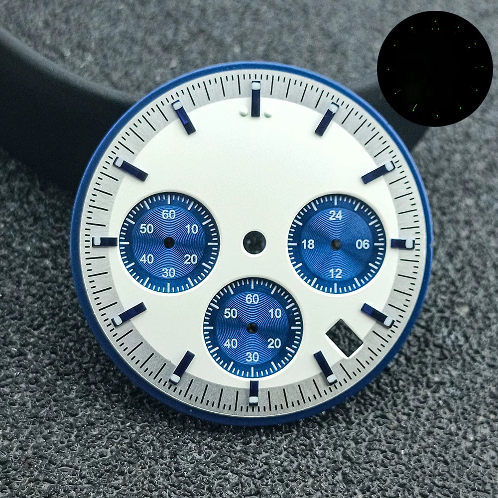 Speedmaster Dial 32.5mm for Japan VK63 movement Chronograph Dial Sterile