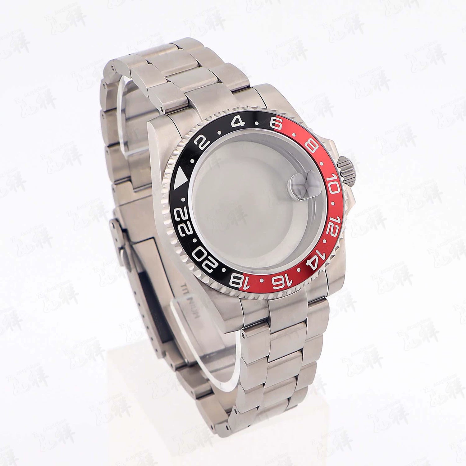 Titanium Watch Case Submariner Yacht master GMT 40mm Titanium Strap Modified Accessories Fit NH34 35 ETA2824 PT5000 Movement