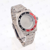 Titanium Watch Case Submariner Yacht master GMT 40mm Titanium Strap Modified Accessories Fit NH34 35 ETA2824 PT5000 Movement