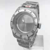 41mm Black Bay Watch case for NH35 36 ETA2824 PT5000 movement,Domed sapphire 10ATM