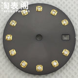 20.5Mm Ladies Watch Dial Diamond Index for NH05A NH06A Movement Modified Accessories