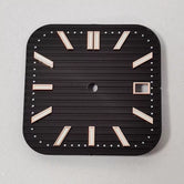Green luminous 29.5MM Cubitus Dial square + watch hand fits Japanese NH35 movement