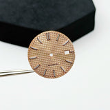 Sterile 31.8MM Waffle dial For nh35 movement green luminous Royal oak Prx watch accessories