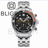 41MM Quartz VK63 Seamaster Chronograph  Sapphire Glass Green Luminous 5ATM