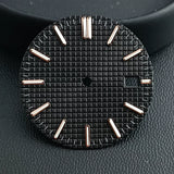 31.8mm Waffle Watch Dial no logo Sterile Green luminous for NH35/NH36 custom logo Available Prx