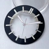 29MM skeleton watch dial Transparent fits NH35 NH38 NH70 NH71 NH72 green luminous nails