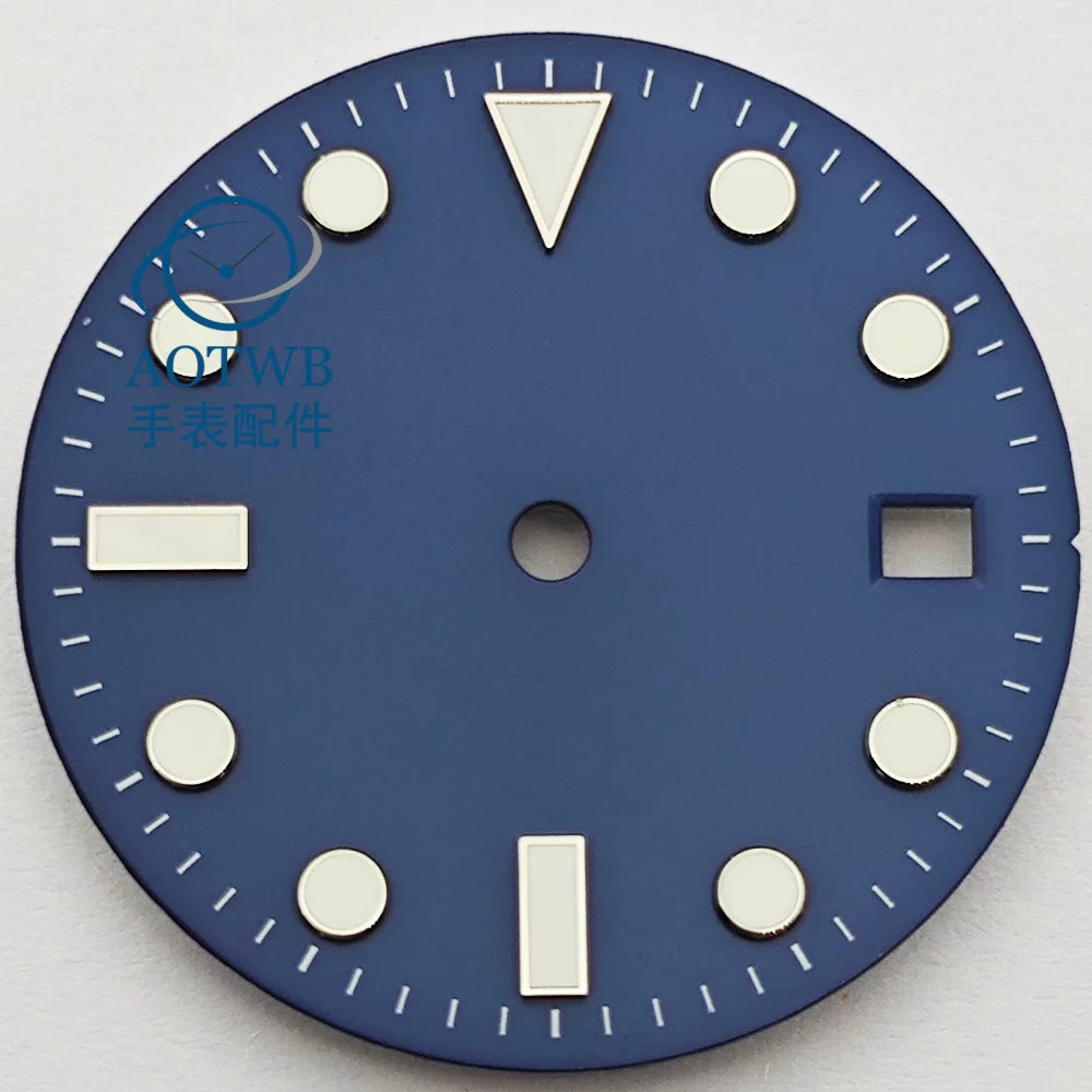 28.5MM Matte Dial dial luminous NH35 NH34 ETA2824 Miyota8215 ST2130 sub style