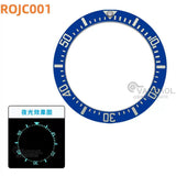 Blue Luminous Bezel Insert for Deepsea FXD etc41x 31.5mm ceramicghost king black water ghost outer ring baffle