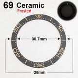 Ceramic Bezel For 42MM Seamaster Case diameter 38mm * 30.7mm