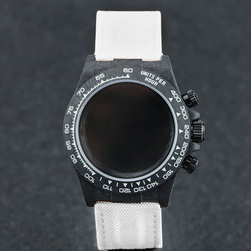 Carbon Fiber Case for VK63 Movement Sapphire Glass 38MM Daytona Mod VK63 VK64 Quartz 4130 AUtomatic
