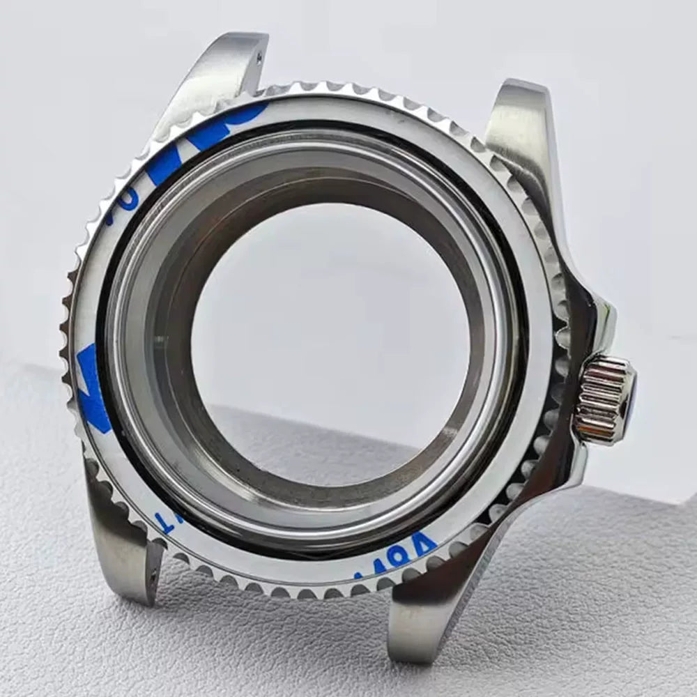Bidirectional rotating bezel Watch Case 40.5MM Submariner / GMT Yacht sapphire glass two-way rotating  for NH34/NH35/NH36 38
