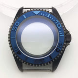 42MM Pvd Black Submariner Watch case Diver Mod Accessary Double Domed sapphire for NH35 34 36 38 etc 10Bar