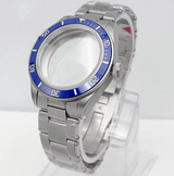 39MM BB58 Watch Case with Oyster Bracelet dome sapphire glass case for NH35NH36ETA2824 movement