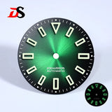 Premium Watch Dial Sunburst No date window 28.5mm hollow marker 60C luminous modification for NH35 / Miyota T9015/ ETA2824 PT5000