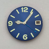 6912 Numerical Dial 28.5mm sunburst / Matte dials with hands fit NH35/36/4R/7S movement