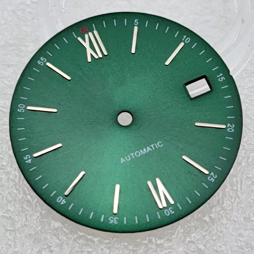31MM Dial For Seiko NH35 Movement non-luminous Roman Numerals 0.4mm Thick