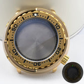 47mm Aluminum bronze tuna can Watch case suitable for TMI NH35A movement 4.2 crown