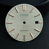 31.8mm Waffle Watch Dial no logo Sterile Green luminous for NH35/NH36 custom logo Available Prx