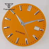 33.5MM gs Cocktail watch dial silver hand set NH35 NH36 nh38 pilot modification accessories