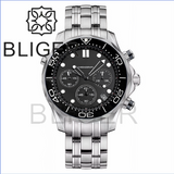 41MM Quartz VK63 Seamaster Chronograph  Sapphire Glass Green Luminous 5ATM