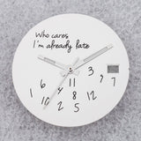 NO Date Window Dial Who Cares I'm Already Late for NH35 movement 28.5mm Green Lume Hands