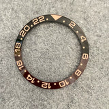 GMT Bezel Insert aluminum bezel 38mm x 30.6mm for GMT MASTER etc case pepsi