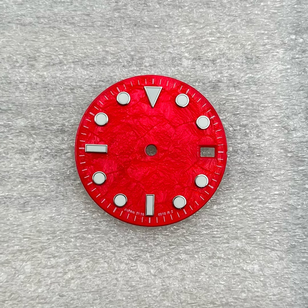 Submariner Dial 28.5mm green luminous dial fit nh35 movement Flashy Colorful