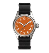 36mm Quartz Titanium Pilot Watch Japanese sweep second movement VH31 sapphire 10Bar