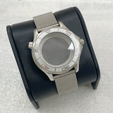 41mm改造シーマスター300ケースメッシュベルトサファイアガラスNH35ムーブメントに適合ステンレススチールケース